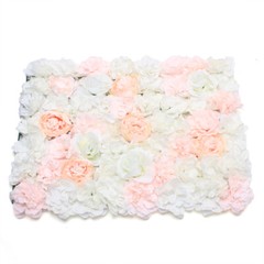 5x Artificial Flower Wall Panels Wedding Party DIY Silk Flowers Backdrop Decor