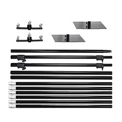 10 ft Black Dual Cross Bar Photography Backdrop Stand Wedding Party Supplies