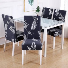 1/4pcs Spandex Stretch Chair Covers Printed Dining Room Seat Slipcovers Decor