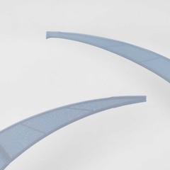 2 DUSTY BLUE Fitted Spandex Half Crescent Moon Arch BACKDROP STAND Events