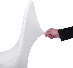 12pcs Stretch Spandex Chair Cover for Wedding Party Dining Banquet Event Whit…