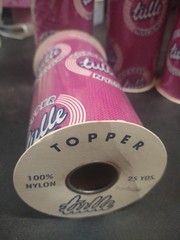 25 Yard Vintage Topper Tulle Net Ribbon Fuchsia Hot Pink Wedding Veil Netting 6″