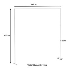 Wedding Party Prom Backdrop Stand Pipe Kit Curtain Frame Ajustable10x10ft