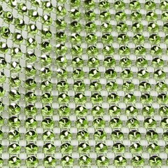 Apple Green 24 Row Diamond Rhinestone Ribbon Trim Mesh Wrap 10 Yards – zf