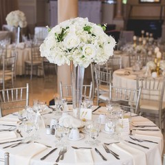 BLOSMON Artificial Flower Balls Wedding Centerpieces 10 Pcs 15.7″ Large White…