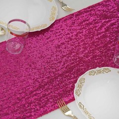 Extra Wide FUCHSIA Premium Sequined Chair Sashes Wedding Events Decorations