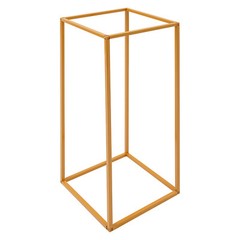 16Pcs 9.44*9.44*23.6″ 29.3lbs Gold Rectangular Smooth Metal Wedding Flower Stand
