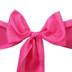 10 Fuchsia Polyester CHAIR SASHES Ties Bows Wedding Party Ceremony Decorations