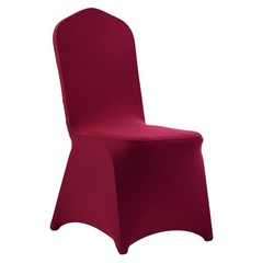 VEVOR 50PCS Burgundy Stretch Spandex Folding Chair Covers for Wedding Party