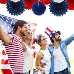 Fourth-4th of July Memorial-Day Party-Decorations – 31pcs Red Blue White Red