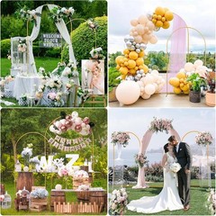 Versatile Metal Balloon Arch Stand – 7.2FT & 6FT, Easy Setup for Elegant Events