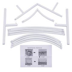 Modern Wedding Arch Heart Shaped Metal stand Flowers Balloon Frame Backdrop USA