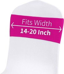 50pcs Fuchsia Spandex Chair Sashes with Buckle Slider for Wedding, Party Deco…