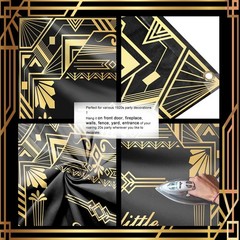 Avezano Roaring 20s Party Decorations Roaring 20s Door Cover Banner 1920s Par…