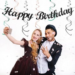 Sage-Green Blush-Pink Black Birthday Party Sage-green Blush-pink Black