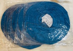 Set 0f 6 20 inch Japanese Chinese Paper Wired Lanterns With Expander Blue