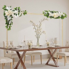 VEVOR Over the Table Rod Stand with Clamps Adjustable Table Arch Stand for Party