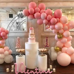 Round Wedding Arch Metal Hoop Garden Arbor for Floral Balloon Garland In/Outdoor
