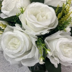 Bouquet Centerpiece Silk Flower Ball Decoration – Event Decor, Wedding SET OF 10