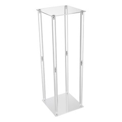 Clear Acrylic Flower Stand 40/60/80cm Tall Column Vase Wedding Decoration