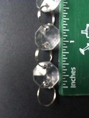 Acrylic Crystal Bead Garland Chandelier, Wedding decoration. Large lot of 6 lbs.