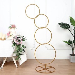 5 ft Metal Hoops Pillar Backdrop Stand Wedding Party Home Decorations Supplies