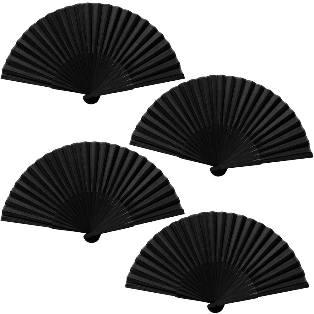 4pcs Foldable Compartments Women, Fencer Summer Wedding Chinese Fan Fold…