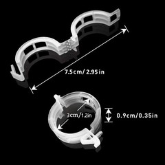 200 Pcs Plastic Trellis Plant Support Clips for Support, Grape and Tomato Vin…