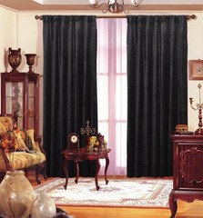 2 Black Velvet 5ft x 9ft Phography Backdrop Curtains Home Theater Movie Studio
