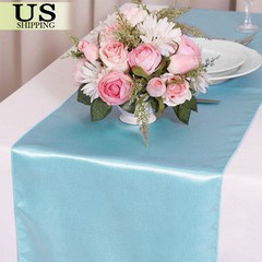 12”×108” Satin Table Runner Wedding Tablecloth Xmas Party Banquet Decoration