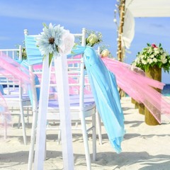 Artificial Flower Bouquet Chair Back Decoration Simulation Flowers