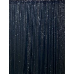 (2) black 6 ft x 6 ft Sequined Backdrop Curtain Wedding Party Decorations