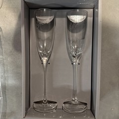 Studio His & Hers Mr & Mrs Fluted Cylinder Toasting Glasses Wedding Toast