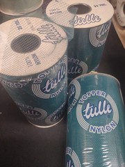 25 Yards Vintage Topper Tulle Net Ribbon, Teal Blue Turquoise Wedding Netting 6″