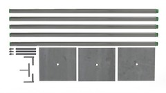 ADJUSTABLE QUICK BACKDROP KIT 10 FT TALL x 10FT-50FT WIDE PIPE WITHOUT DRAPE