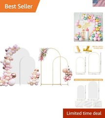 Versatile Metal Balloon Arch Stand – 7.2FT & 6FT, Easy Setup for Elegant Events