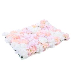 8 Pieces Artificial Flower Wall Silk Flower Beautiful Floral Wall 40x60cm Decor