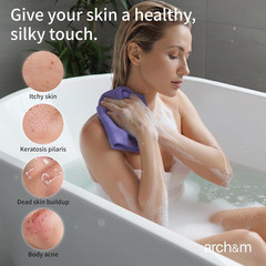 Exfoliating Washcloth & Shower Body Scrubber, 3 Pack | Japanese Washcloth, Korea