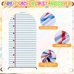 Arch Cover 6ft Welcome Back to School Party Decorations 6 ft White Notebook