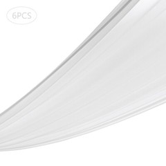 High-Quality White Chiffon Ceiling Drapes, 6 Panels (5*30 Feet Each), Perfect