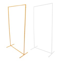 3 Packs Wedding Flower Arch Backdrop Stand Square Balloon Photo Stand Gold/White
