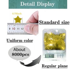 Gold Star Confetti Shiny Stars Table Confetti Metallic Foil Stars Sequin for …