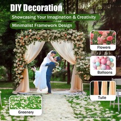10’x50′ Backdrop Stand Pipe Kit,Background Support System Curtain Frame HOT NEW