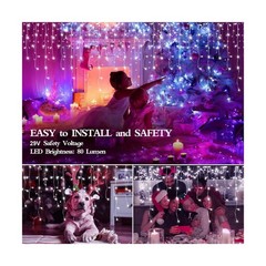 1600 LED 164FT Outdoor Christmas Lights Plug in 8 Modes with Timer Dimmable C…