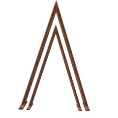 2pcs Wedding Archway Curtain Backdrop Stand Triangle Events Frame Easy Assembly