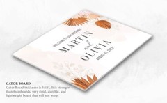 Custom Wedding Welcome Sign Plam Leave Outdoor Indoor Sign For Wedding Gift