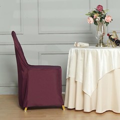 50 Burgundy Polyester BANQUET CHAIR COVERS Wedding Ceremony Party Decorations