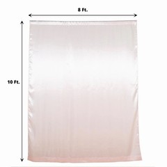 8×10 ft BLUSH Satin CURTAIN Wedding Photography Backdrop Panel Party Decorations