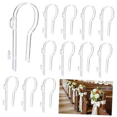 moonoom Wedding Church Pew Clips, Ceremony Aisle Chair Hangers, Wedding 12 Pcs