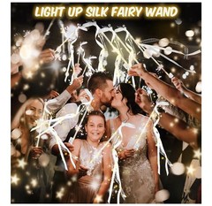 HONLYNE 100PCS Light up Wands for wedding, Wedding White Warm